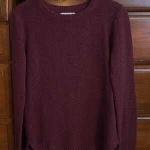 Pink Clover Maroon Crew Neck Sweater